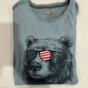 Old Navy Soft Washed Blue Bear Men’s T-Shirt